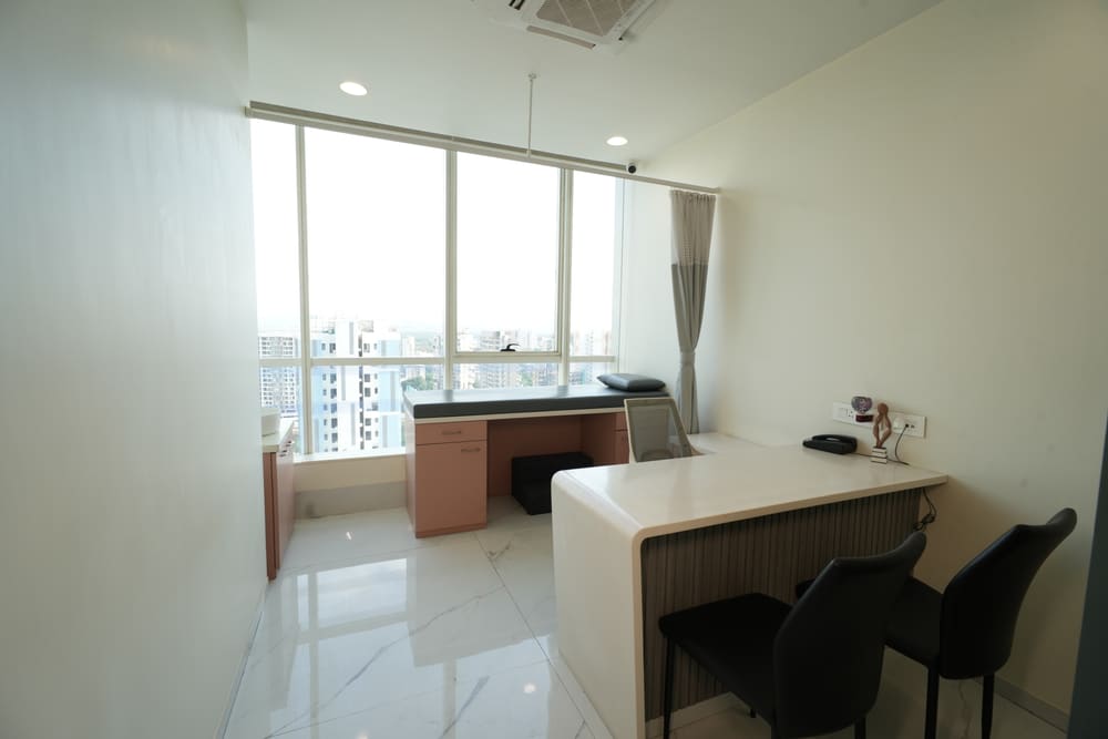 Cabin 02 – General Consultancy at CliniQube medical co-working space, Kharghar